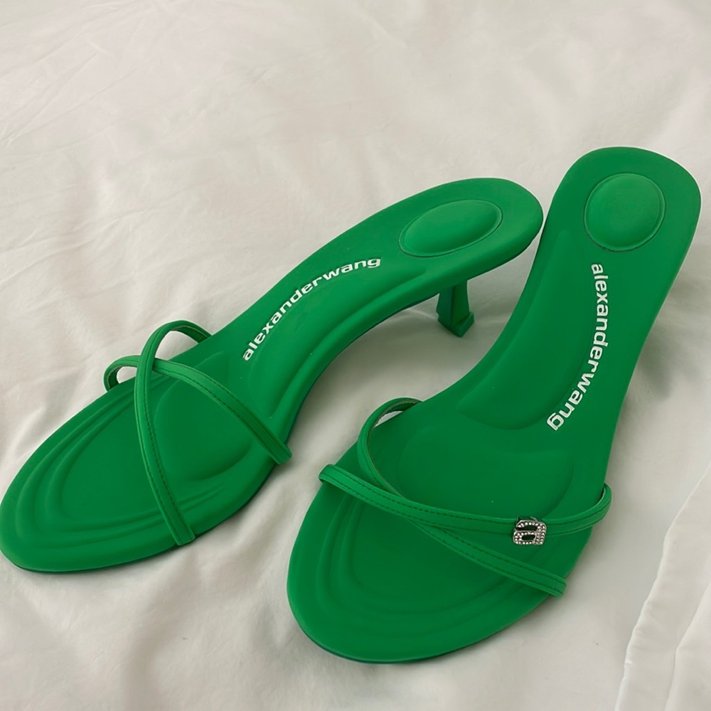 Alexander wang green sandals